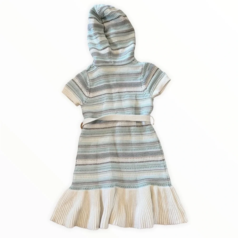 Gymboree Short Sleeve Hooded Sweater Dress Size 4